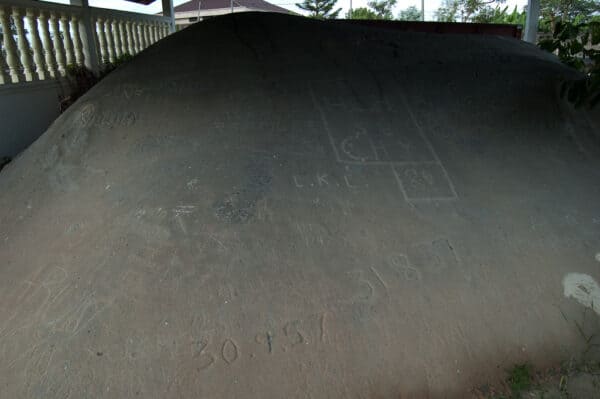 The Cherok Tok Kun inscribed boulder