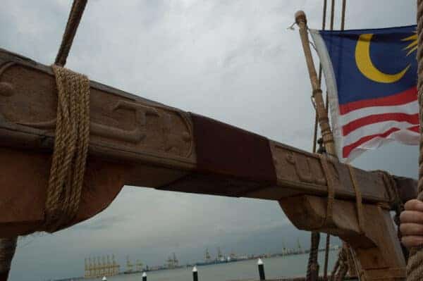 The crew carved the prayer 'Allah Akbar'; ('God is Great') along one of the mast's crossbeams.