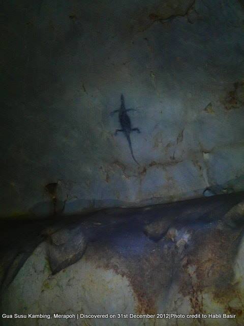 ‘Lizard’ from Gua Susu Kambing. Photo: Habli Basir